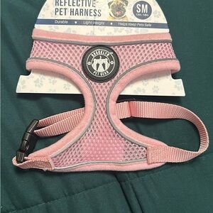 Pink Reflective Dog Harness